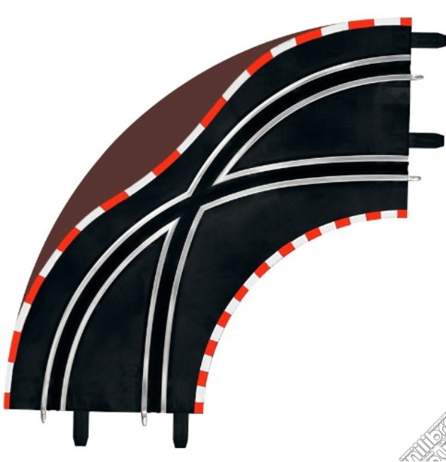 Carrera: Accessorio Digital 1:43 - Lane Change Curve (2 Pz) gioco