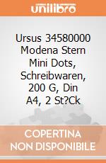 Ursus 34580000 Modena Stern Mini Dots, Schreibwaren, 200 G, Din A4, 2 St?Ck gioco