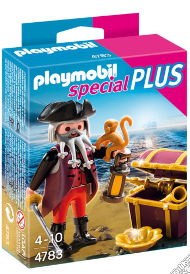 Playmobil - Pirata Con Scrigno Del Tesoro gioco di Playmobil