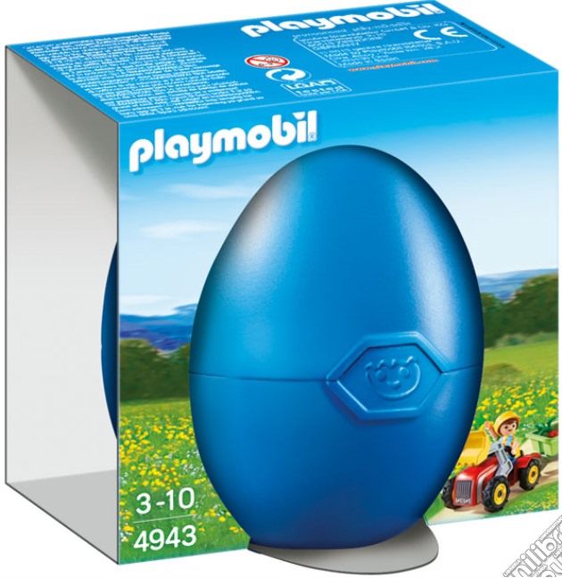 Playmobil: 4943 Uovo Di Pasqua - Bimbo Con Trattore Giocattolo gioco di Playmobil