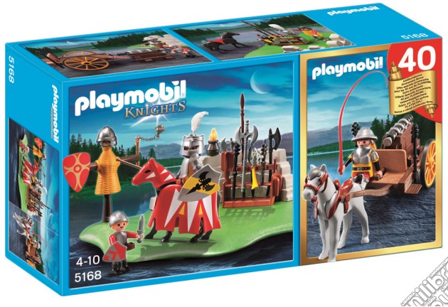 Playmobil - Set Anniversario - Giostra Medioevale + Carro Con Cannone gioco di Playmobil