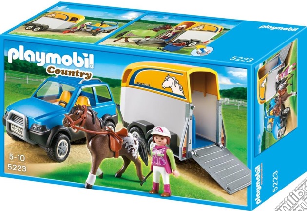 Playmobil 5223 - Country - Suv Con Rimorchio gioco di Playmobil