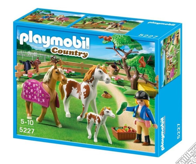 Playmobil 5227 - Country - Recinto Con Cavalli E Pony gioco di Playmobil