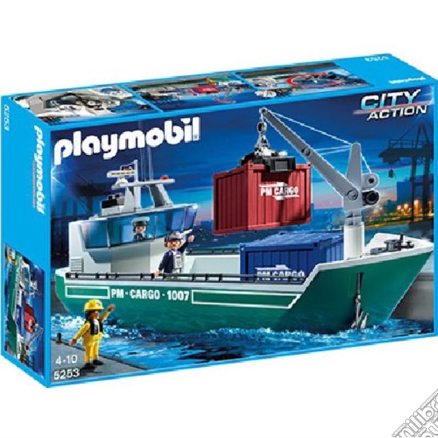 Playmobil - Nave Cargo Con Gru Di Carico gioco