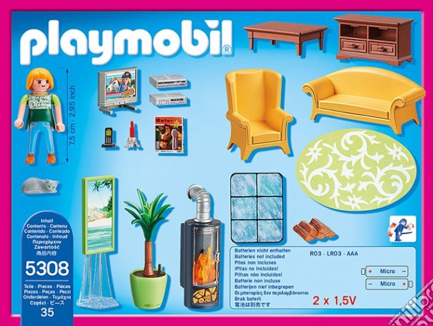 Playmobil 5308 - Dollhouse - Soggiorno Con Stufa gioco di Playmobil