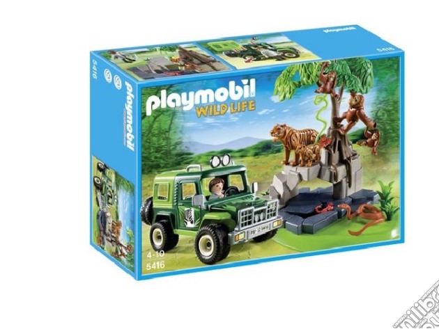 Playmobil - Animali Della Foresta & Ricercatore Con Veicolo gioco di Playmobil