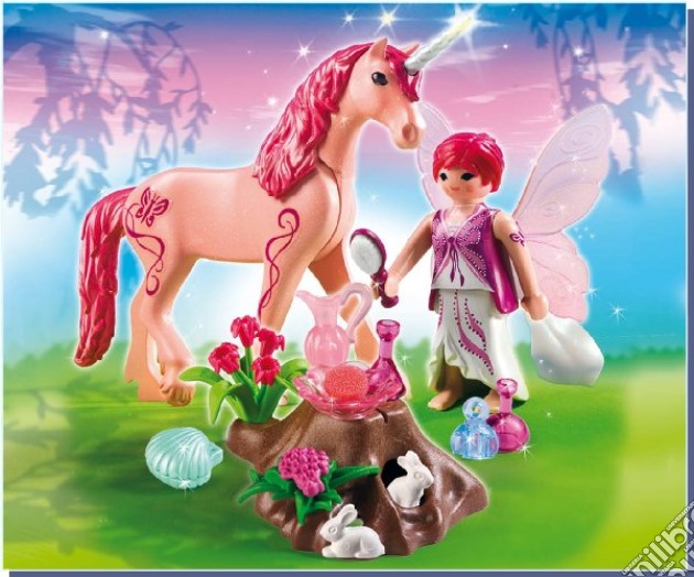 Playmobil - Fata Della Cura Con Unicorno Rose Red gioco di Playmobil