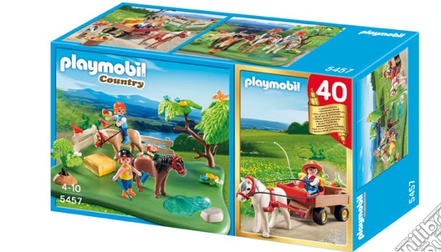 Playmobil - Set Anniversario - Pony Al Pascolo + Calesse gioco di Playmobil