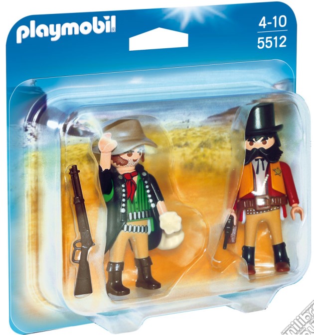 Playmobil - Duo Pack - Sceriffo E Bandito gioco di Playmobil