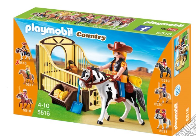 Playmobil - Paddock Con Cavallo Gypsy E Fantina gioco di Playmobil