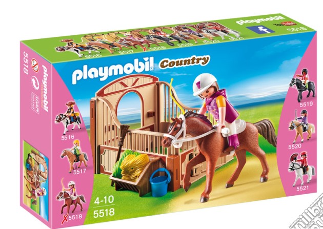 Playmobil - Paddock Con Cavallo Arabo E Fantina gioco di Playmobil