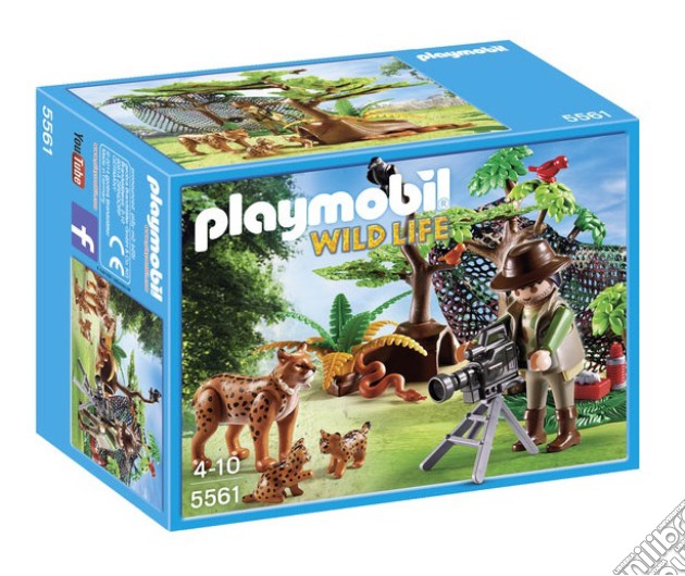 Playmobil 5561 - Wild Life - Cameraman Con Famiglia Di Linci gioco di Playmobil