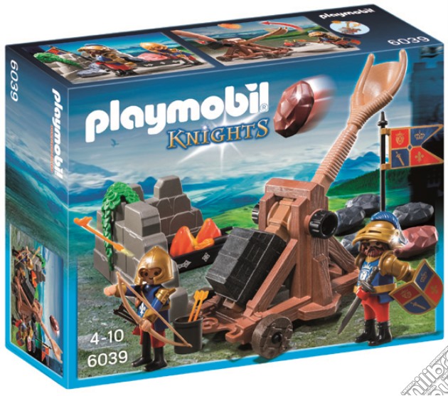Playmobil - Cavalieri - Catapulta Dei Cavalieri Del Leone gioco di Playmobil