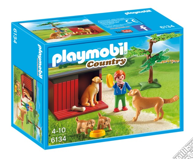 Playmobil 6134 - Country - Cuccia Famiglia Di Cani gioco di Playmobil