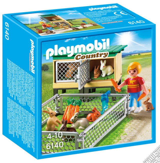 Playmobil 6140 - Country - Recinto Dei Conigli Con Gabbia Coperta gioco di Playmobil