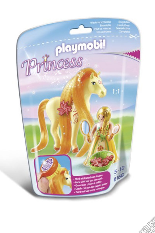 Playmobil 6168 - Principesse - Principessa Sole Con Pony Dalla Lunga Chioma gioco di Playmobil