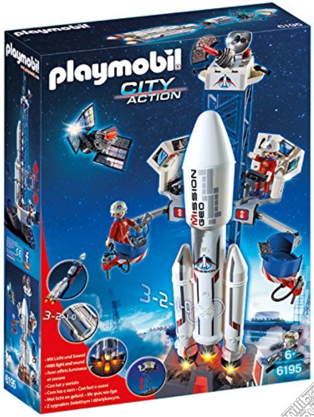 Playmobil 6195 - City Action - Razzo Con Rampa Di Lancio gioco di Playmobil