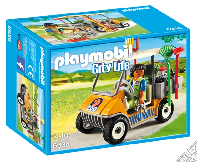 Playmobil 6636 - City Life - Veicolo Del Guardiano Dello Zoo gioco di Playmobil