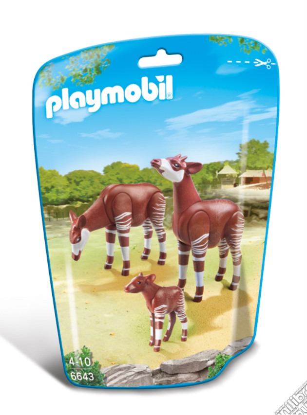 Playmobil 6643 - Zoo - Famiglia Di Okapi gioco di Playmobil