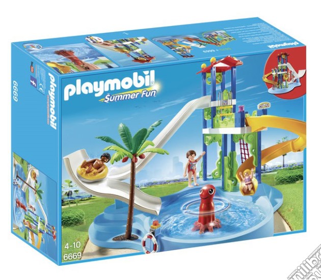 Playmobil 6669 - Summer Fun - Acqua Park - Torre Degli Scivoli Con Piscina gioco di Playmobil