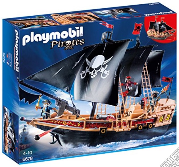 Playmobil 6678 - Pirati - Galeone Dei Pirati gioco di Playmobil