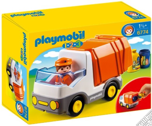 Playmobil 6774 - 1-2-3 - Camion Smaltimento Rifiuti gioco di Playmobil