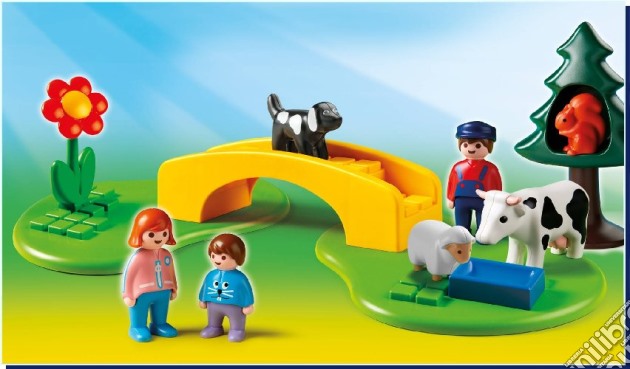 Playmobil - 1-2-3 - Campo Con Animali gioco di Playmobil