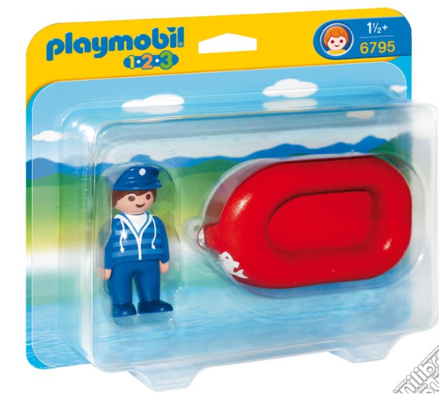 Playmobil - 1-2-3 - Marinaio Con Gommone gioco di Playmobil