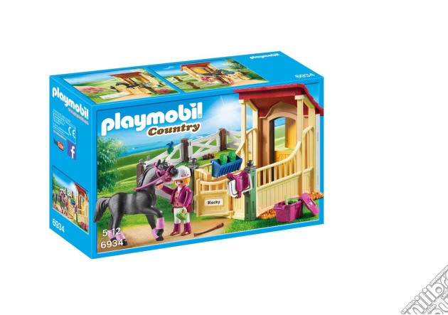 Playmobil 6934 - Country - Stalla Con Cavallo Arabo gioco di Playmobil