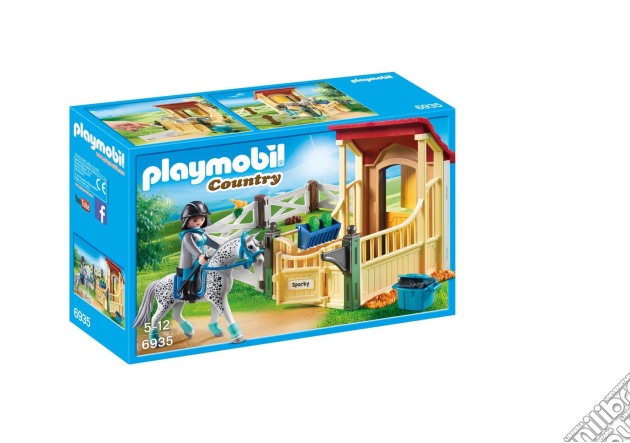 Playmobil 6935 - Country - Stalla Con Cavallo Appaloosa gioco di Playmobil