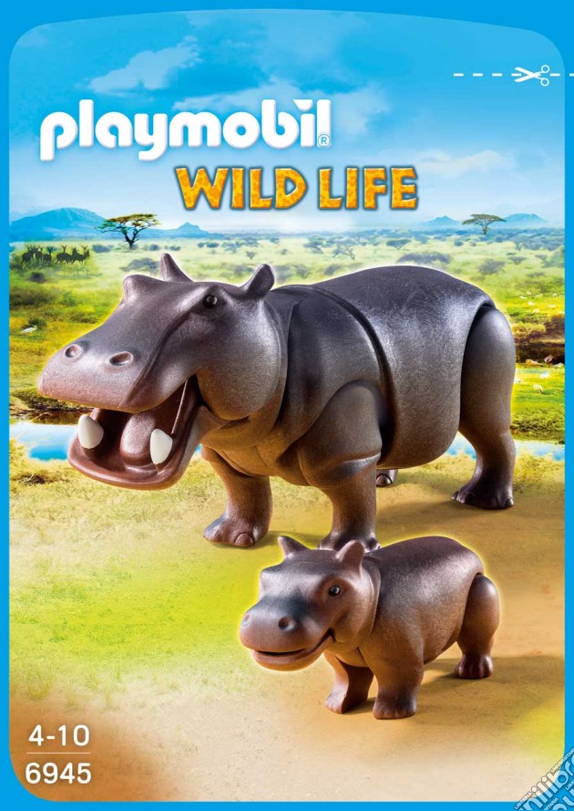 Playmobil 6945 - Wild Life - Ippopotamo Con Cucciolo gioco