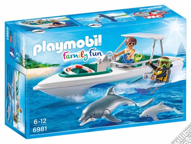 Playmobil 6981 - Family Fun - Sub Con Motoscafo E Delfini gioco