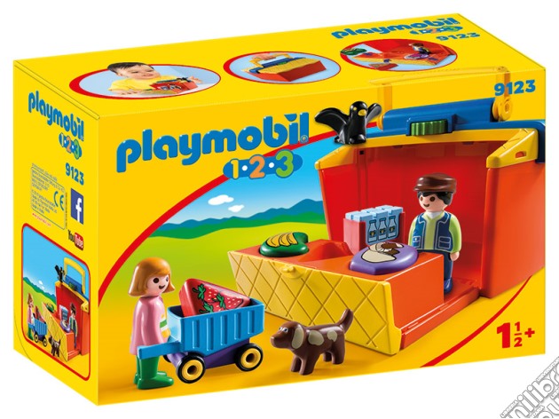 PLAYMOBIL Bancarella Portatile 1.2.3 gioco di PBIL