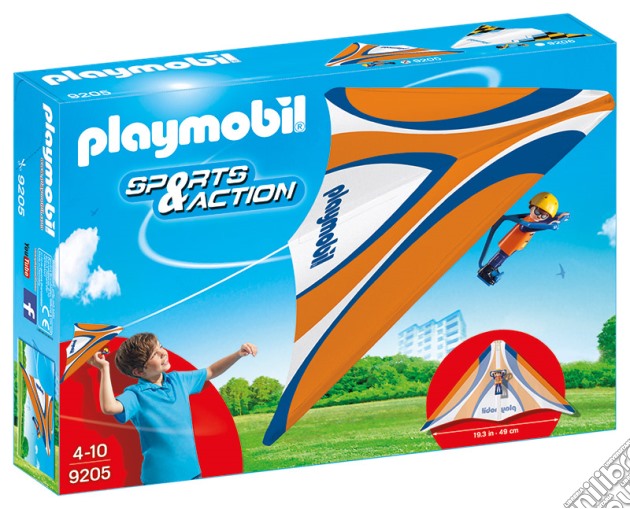 PLAYMOBIL Deltaplano Arancio Con Pilota gioco di PBIL