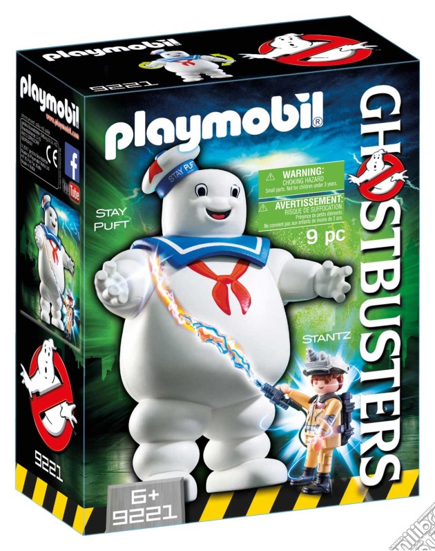 Playmobil 9221 - Ghostbusters - Omino Marshmallow E Stantz gioco di Playmobil
