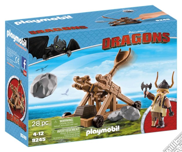 Playmobil 9245 - Dragons - Skaracchio Con Catapulta gioco di Playmobil