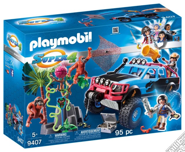 Playmobil 9407 - Super 4 - Serie Iii - Monster Truck Con Alex E Rock Brock gioco di Playmobil
