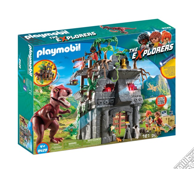 Playmobil 9429 - Dinos Explorer - Campo Base E T-Rex gioco di Playmobil