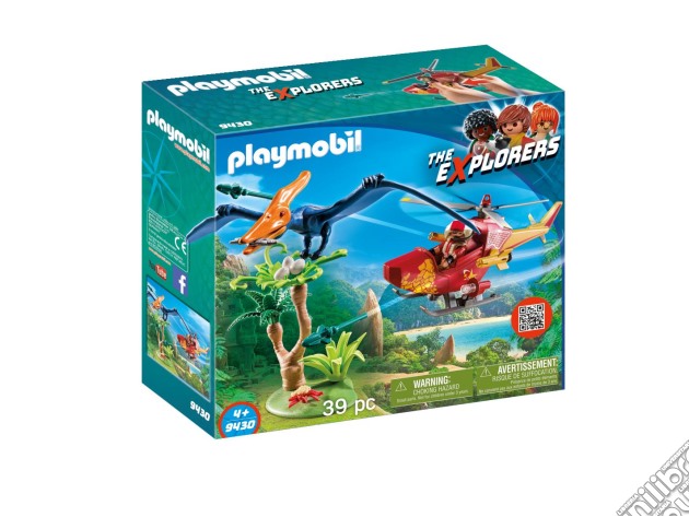 Playmobil 9430 - Dinos Explorer - Elicottero E Pterodattilo gioco di Playmobil
