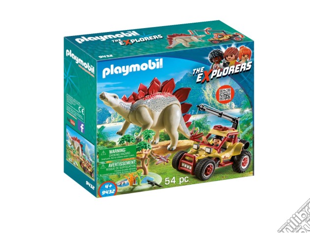 Playmobil 9432 - Dinos Explorer - Veicolo Degli Explorers E Stegosauro gioco di Playmobil