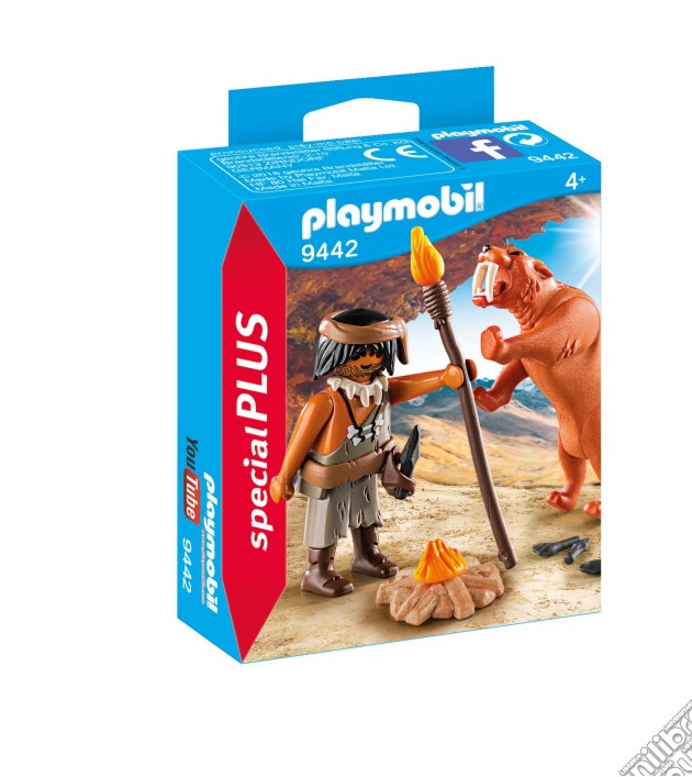 Playmobil 9442 - Special Plus - Uomo Preistorico Con Tigre gioco di Playmobil