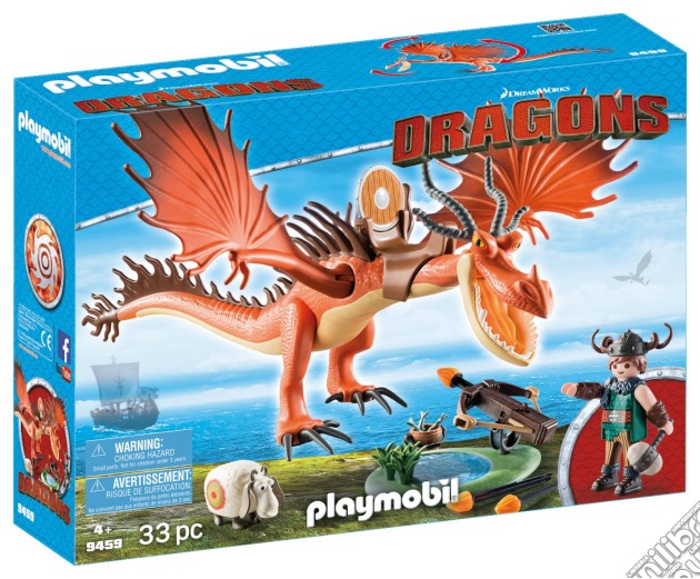 Playmobil 9459 - Dragons Ii - Moccicoso E Zannacurva gioco di Playmobil