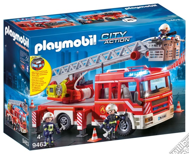 Playmobil: 9463 - Vigili Del Fuoco - Autoscala Dei Vigili Del Fuoco gioco di Playmobil