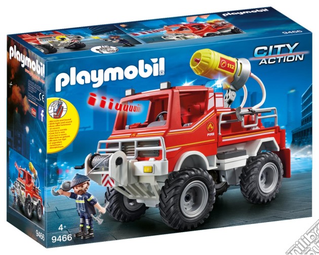 Playmobil: 9466 - Vigili Del Fuoco - Camion Spara Acqua Dei Vigili Del Fuoco gioco di Playmobil