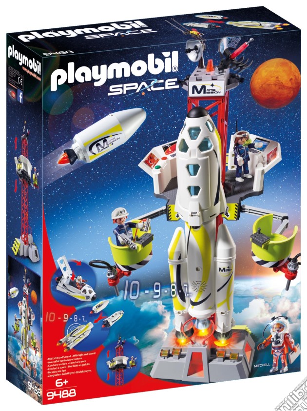 Playmobil 9488 - Missione Su Marte - Razzo Spaziale Con Rampa Di Lancio gioco di Playmobil