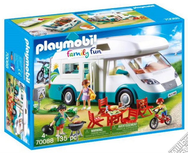 Playmobil: 70088 - Camping - Camper Con Famiglia In Vacanza gioco di Playmobil