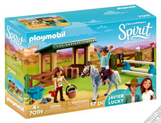 Playmobil 70119 - Spirit Ii - Recinto Con Lucky E Javier gioco di Playmobil