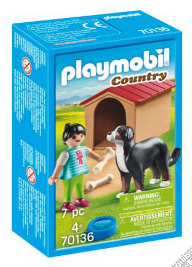 Playmobil 70136 - Country - Fattoria - Cane Con Cuccia gioco di Playmobil