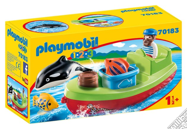 Playmobil 70183 - Barca Del Pescatore 1.2.3 gioco di Playmobil