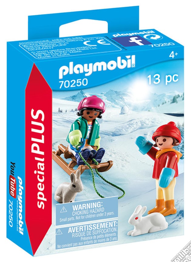 Playmobil 70250 - Special Plus - Bambini Con Slittino gioco